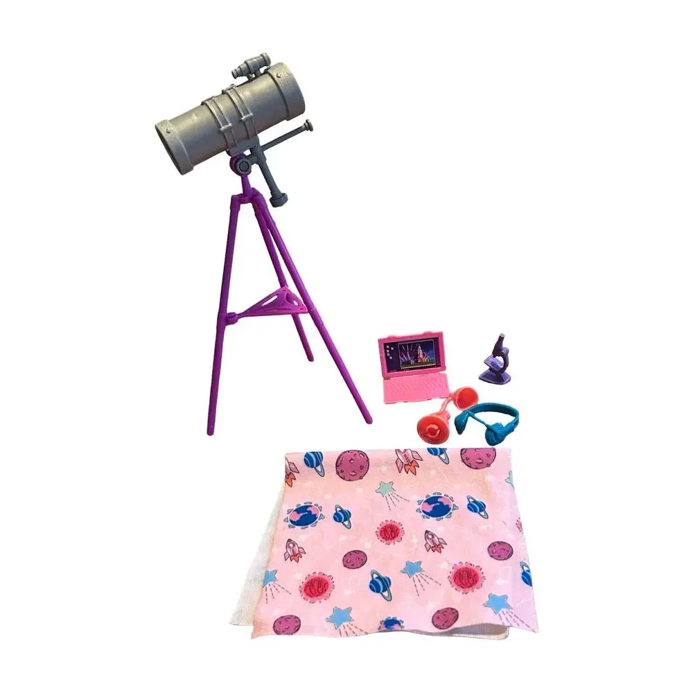 Barbie Stacies Room Space Discovery Replacements Telescope Laptop Microscope